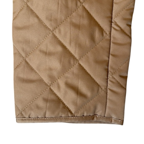 New Chico’s Quilted Barn Jacket Coat Camel/Tan Snap Front Light Size 1 (Medium) - Picture 10 of 15